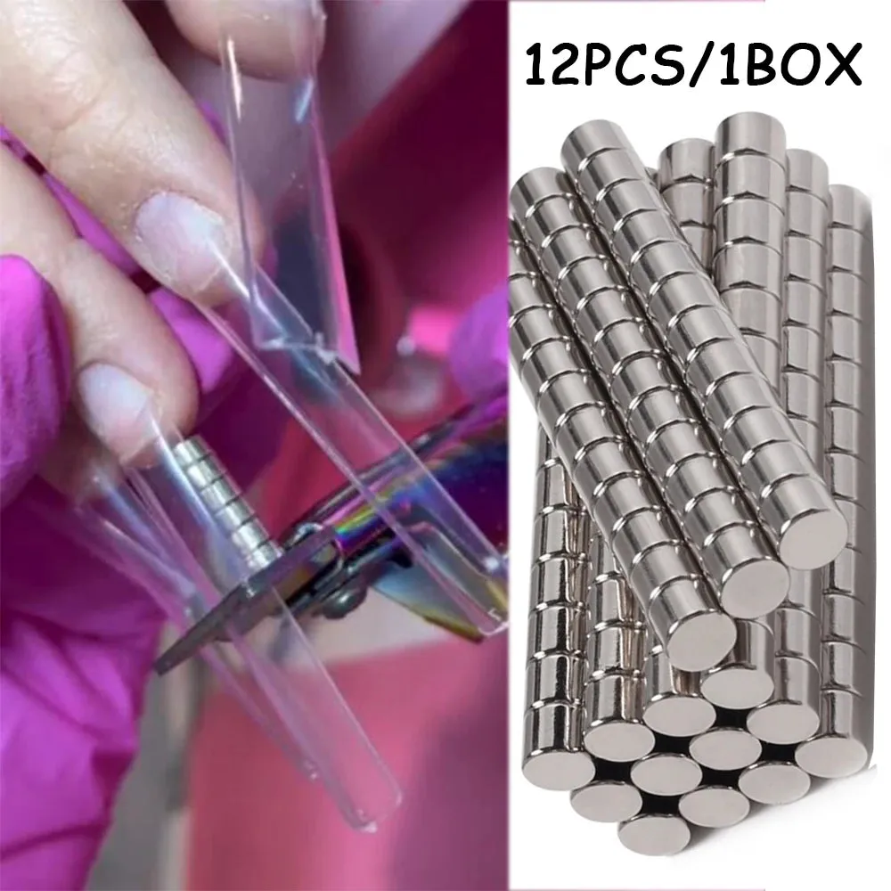 12Pc/Box Round Nail Art Magnets - Styling and Sizing Tool