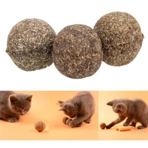 3pcs Natural Catnip Ball Brinquedos Menthol Flavor