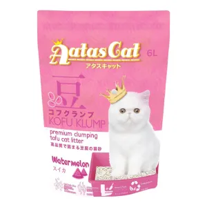 6 FOR $42: Aatas Cat Kofu Klump Tofu Cat Litter (Watermelon) 6L