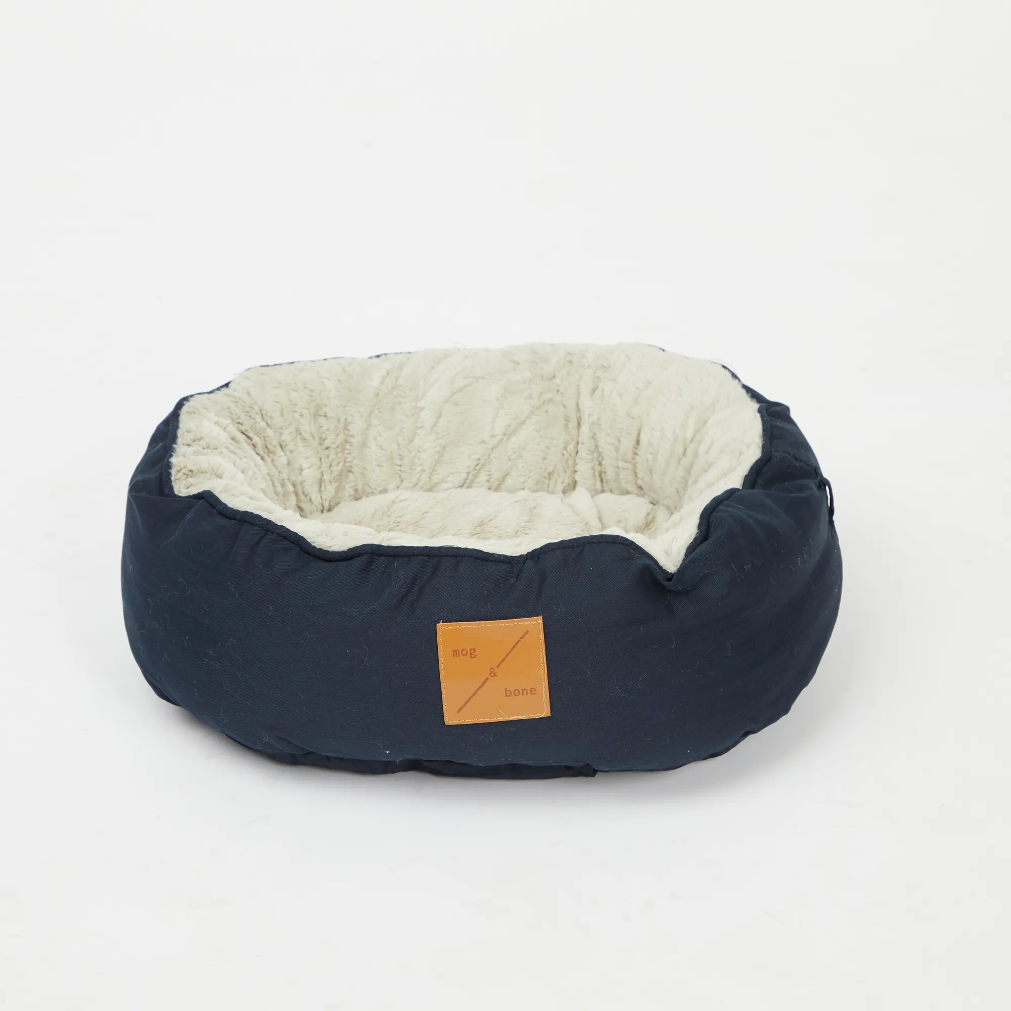 Cat Bed - Reversible- Navy