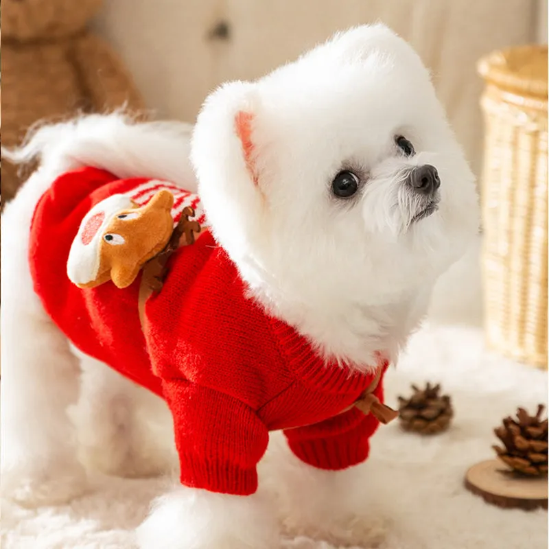 Christmas Knitted Pet Pullover Sweater
