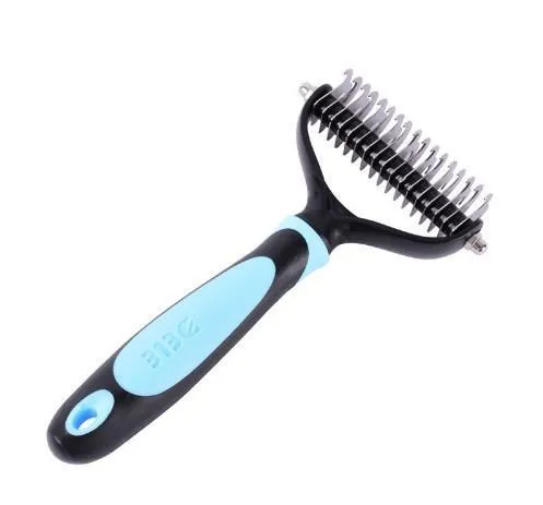 DELE Dematting Rake For  Undercoat Double Sided for Dogs & Cats
