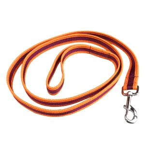 Dog Leash Orange&Burgandy