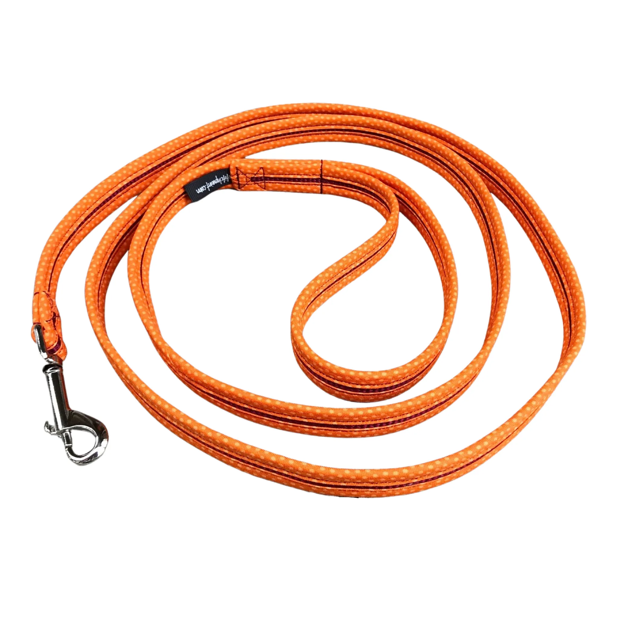 Dog Leash Orange&Burgandy