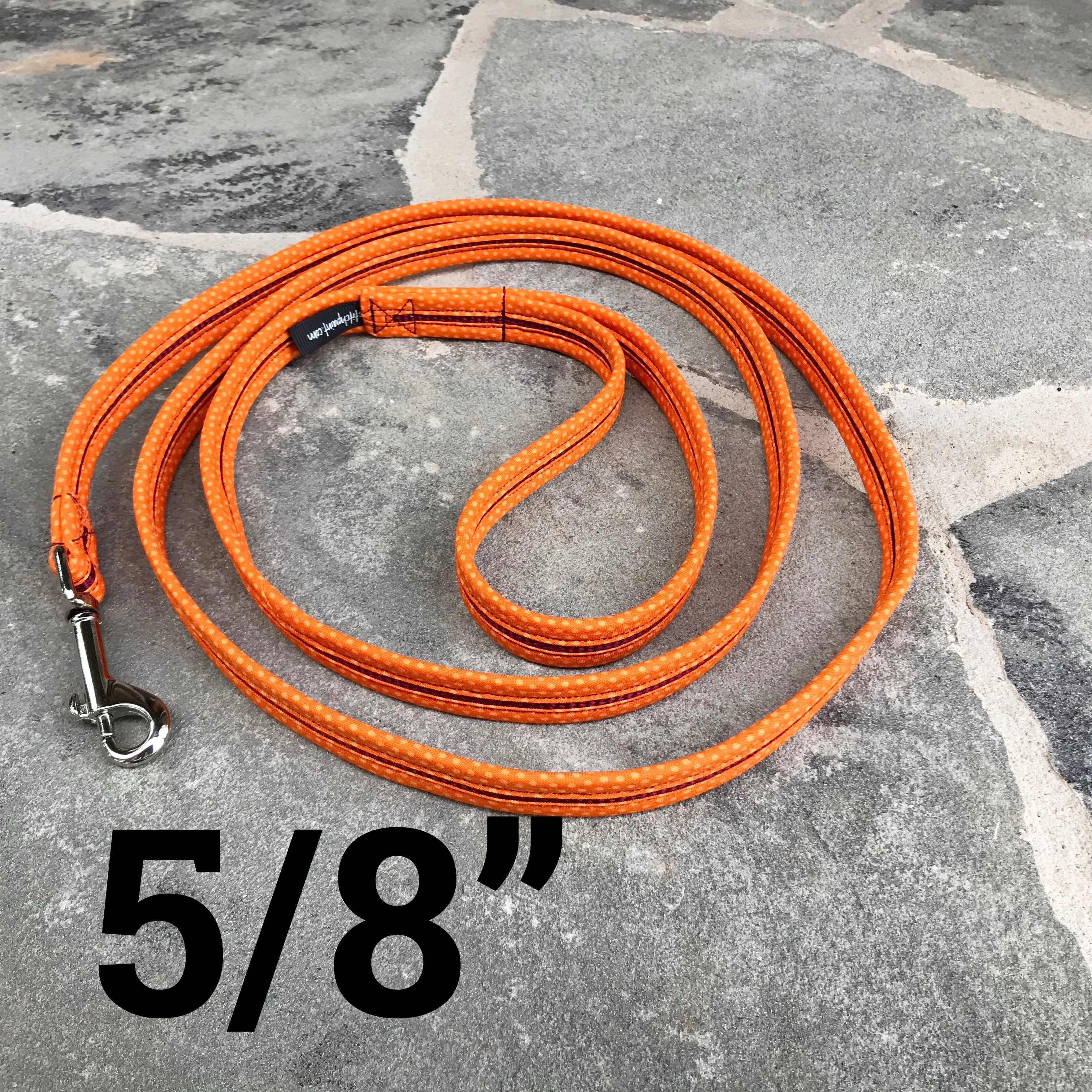 Dog Leash Orange&Burgandy