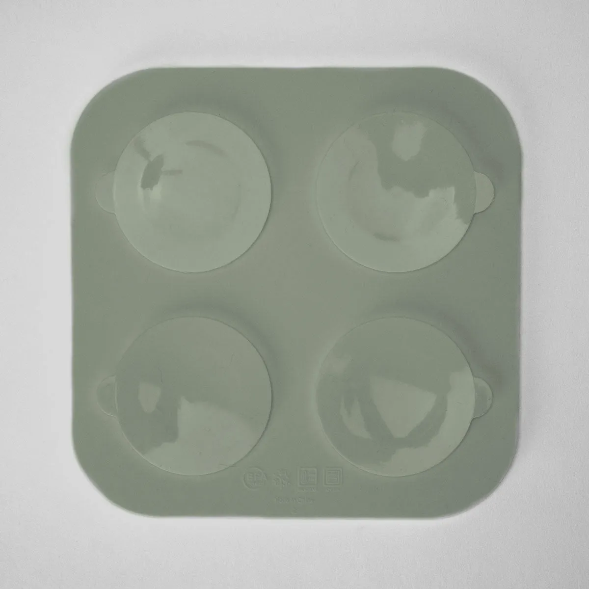 Dog Lick Mat, Sage Color, Food-Grade Silicone, 8" x 8", Dishwasher Safe
