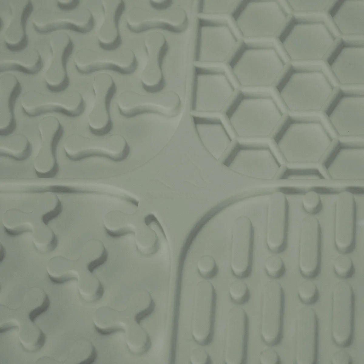 Dog Lick Mat, Sage Color, Food-Grade Silicone, 8" x 8", Dishwasher Safe