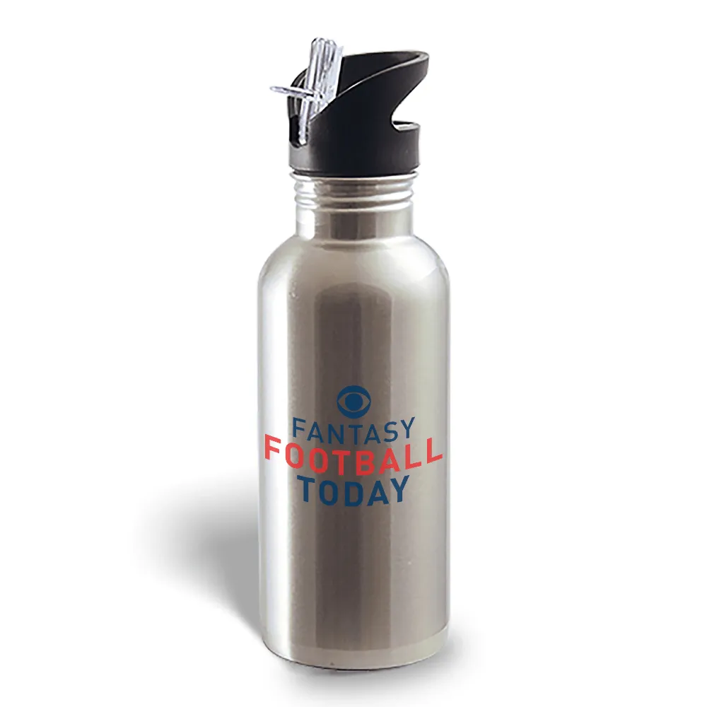 Fantasy Football Today Podcast Logo 20 oz Water Bottle