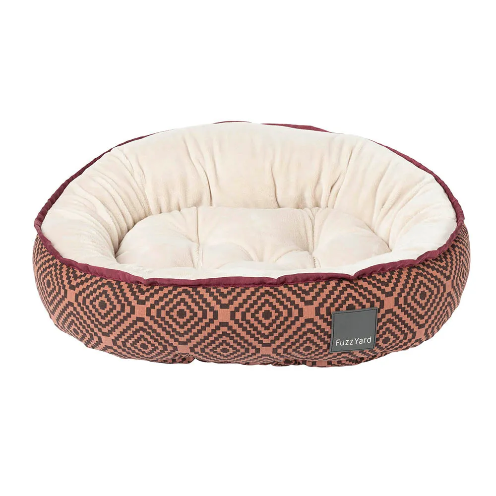 Fuzzyard Reversible Bed - Barcelona Maroon L 75cm x 80cm
