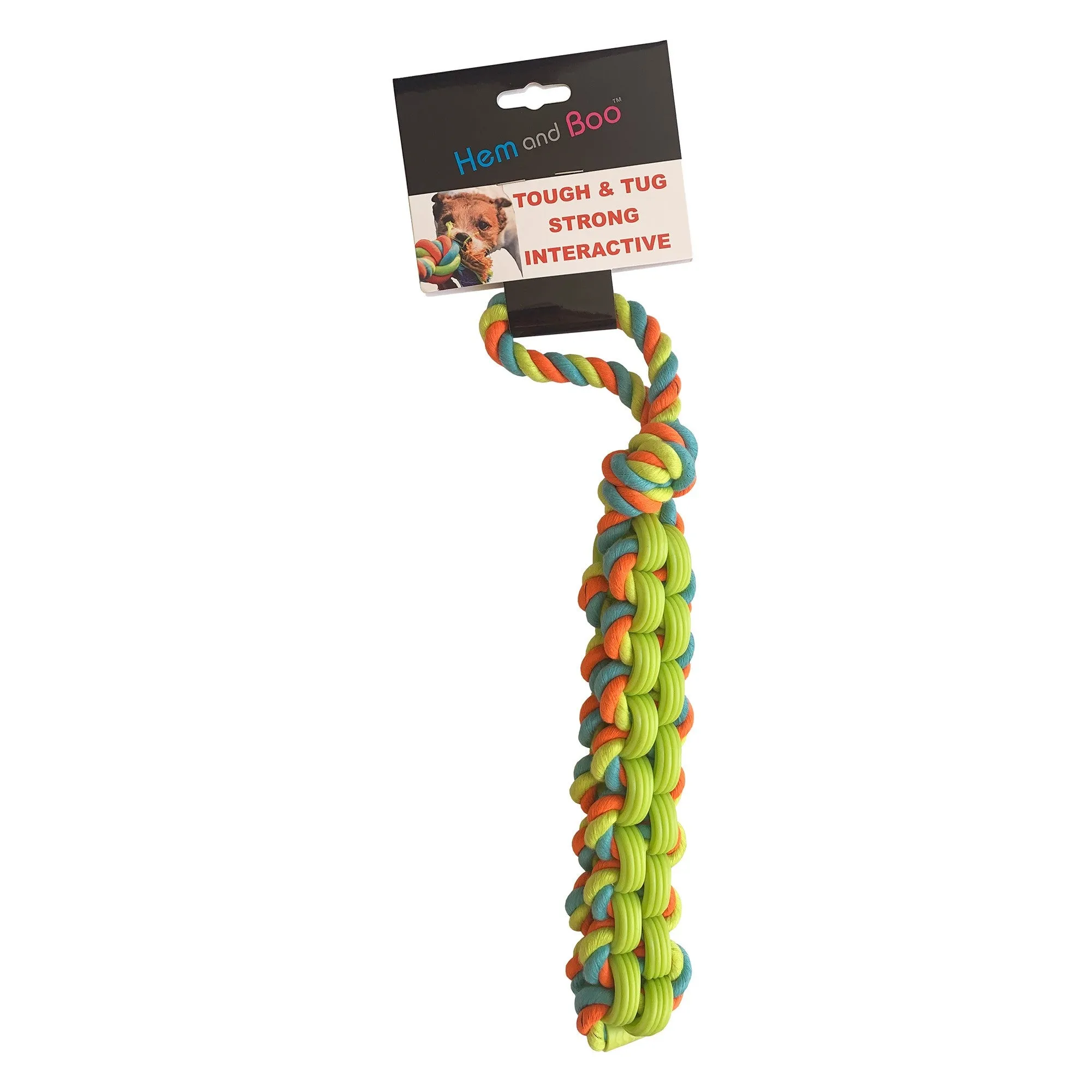 Hemmo & Co Heavy Duty Block With Woven Tpr Dog Toy