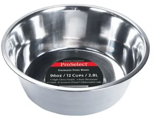 HiLo ZW150 98/56630 Pet Feeding Dish, L, 3 qt Volume, Stainless Steel :EA: QUANTITY: 1