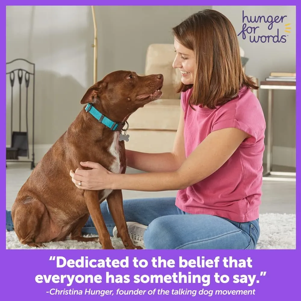 Hunger for Words Talking Buttons Starter Set - Recordable Buttons to Teach Your Dog to Communicate, Dog Training Games