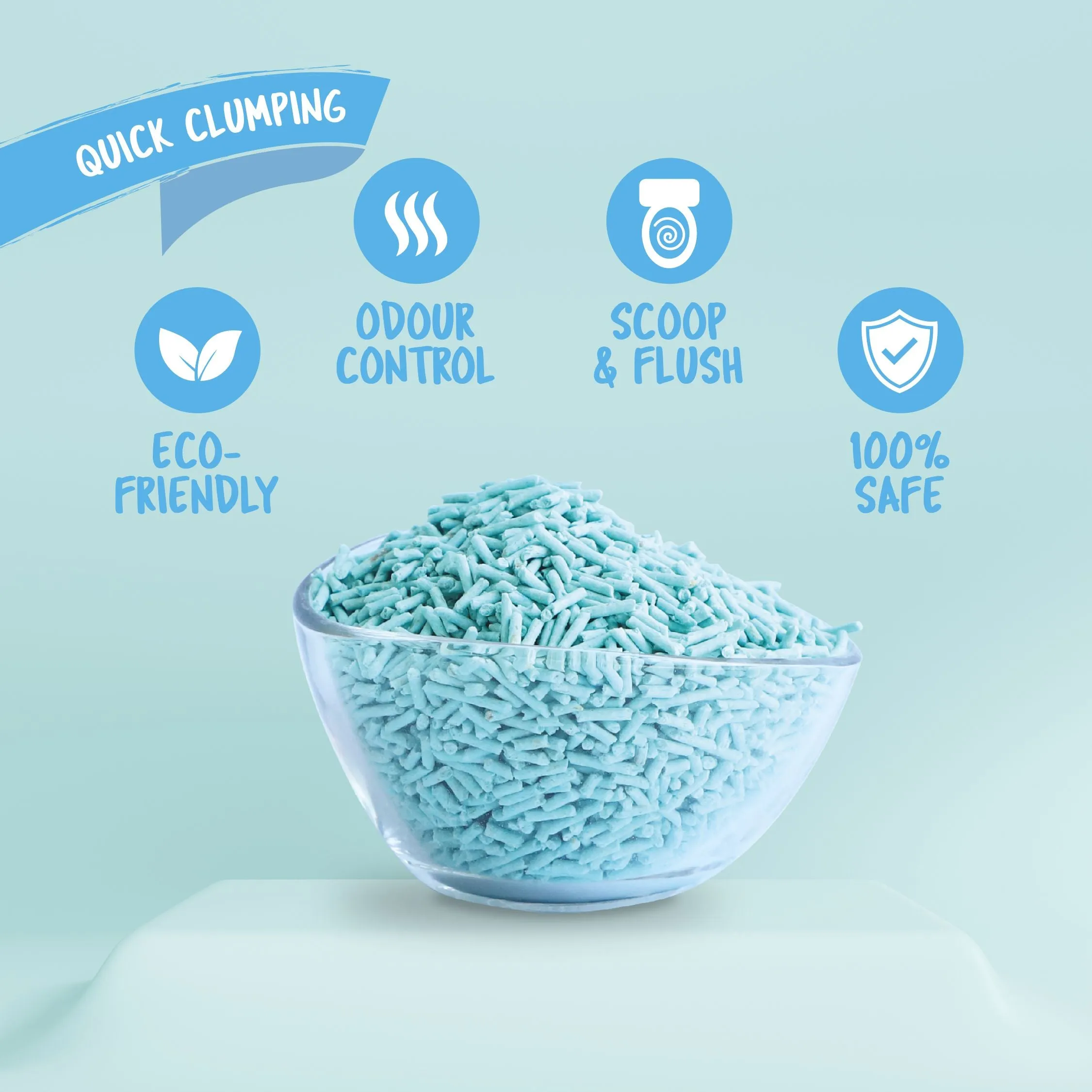 Kit Cat Soya Clump Cat Litter - Baby Powder (7L)