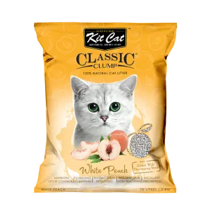 KitCat Cat Classic Clump Litter White Peach 7kg