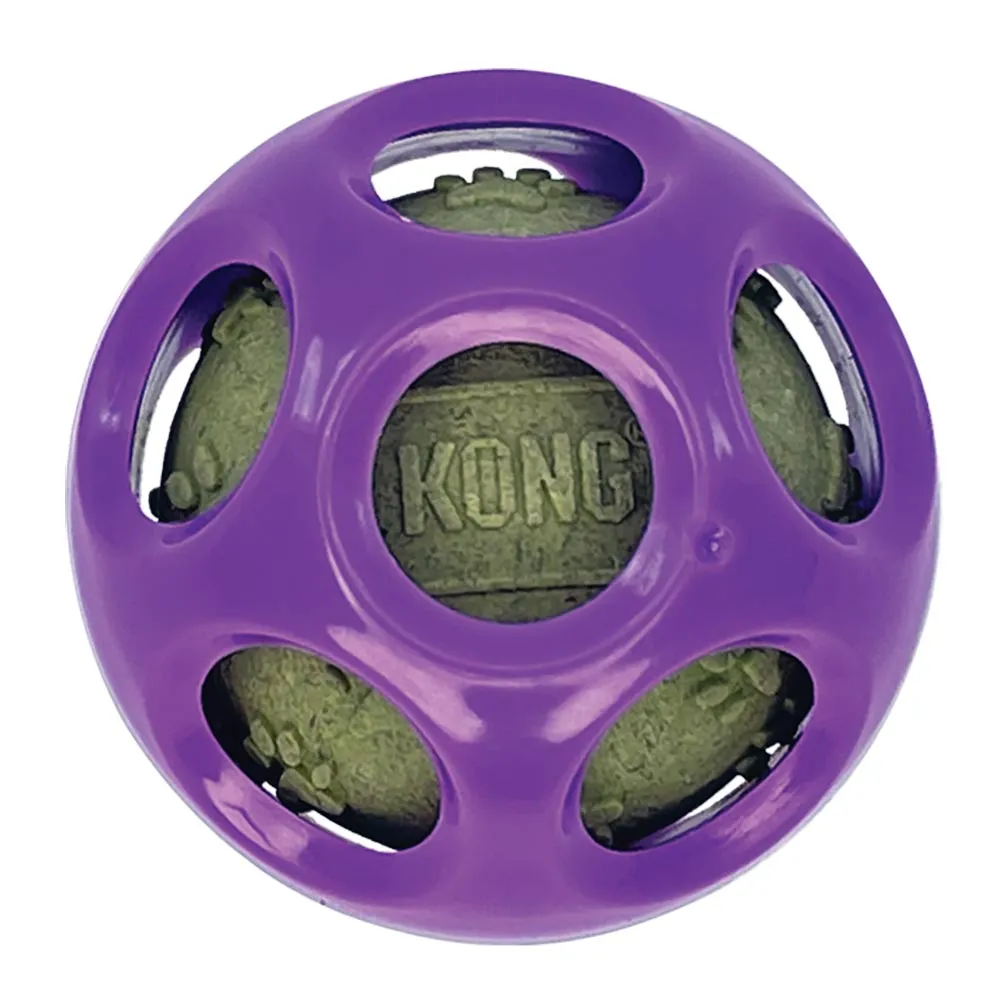 KONG Moon Ball w/Paw Ball Catnip, Purple