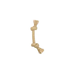 MAMMOTH Flossy Chews 2-Knot Bone 14" Peanut Butter-Scented Dog Toy