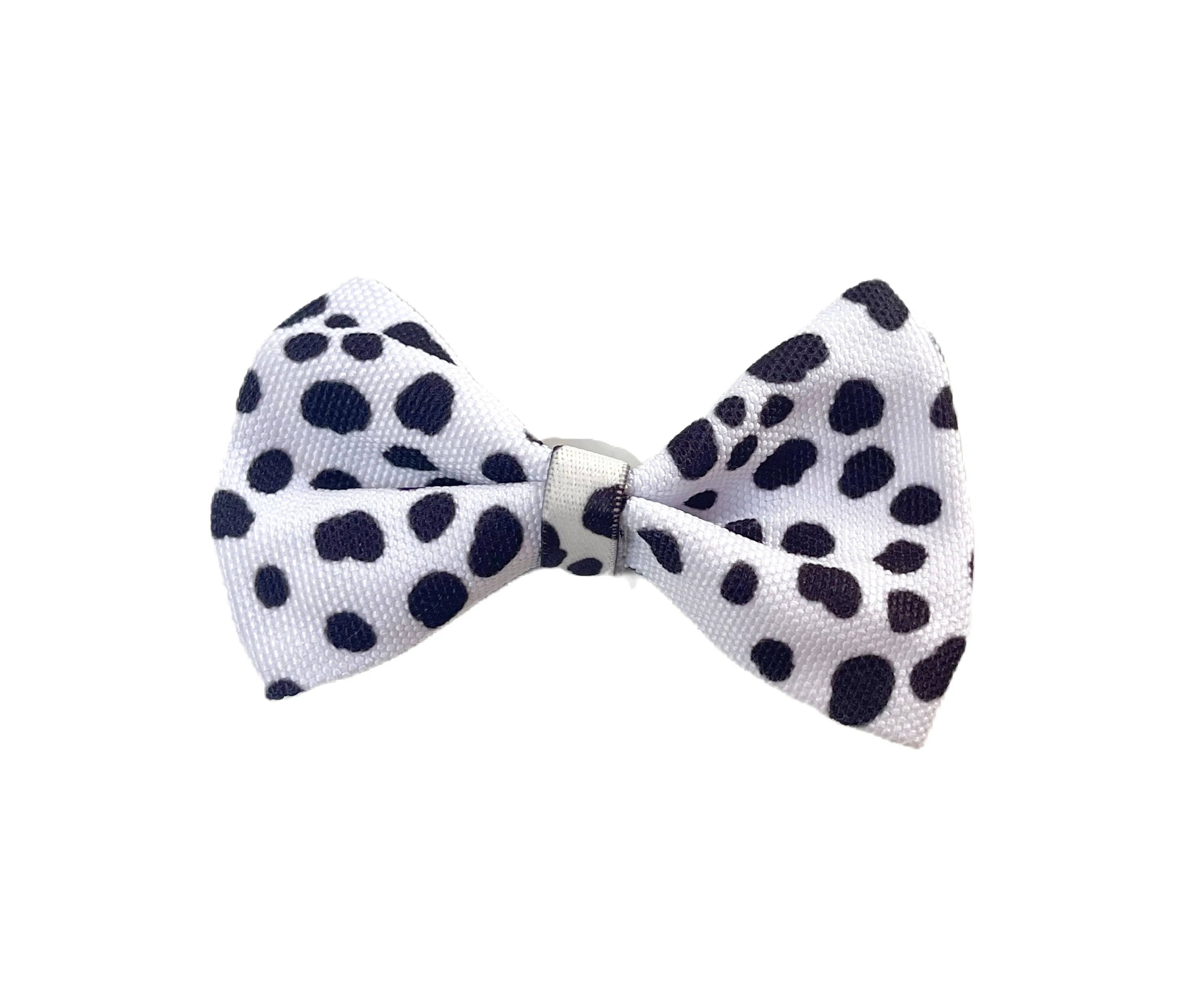Moo - Matching Canvas Dog Bow Tie