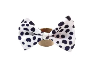Moo - Matching Canvas Dog Bow Tie