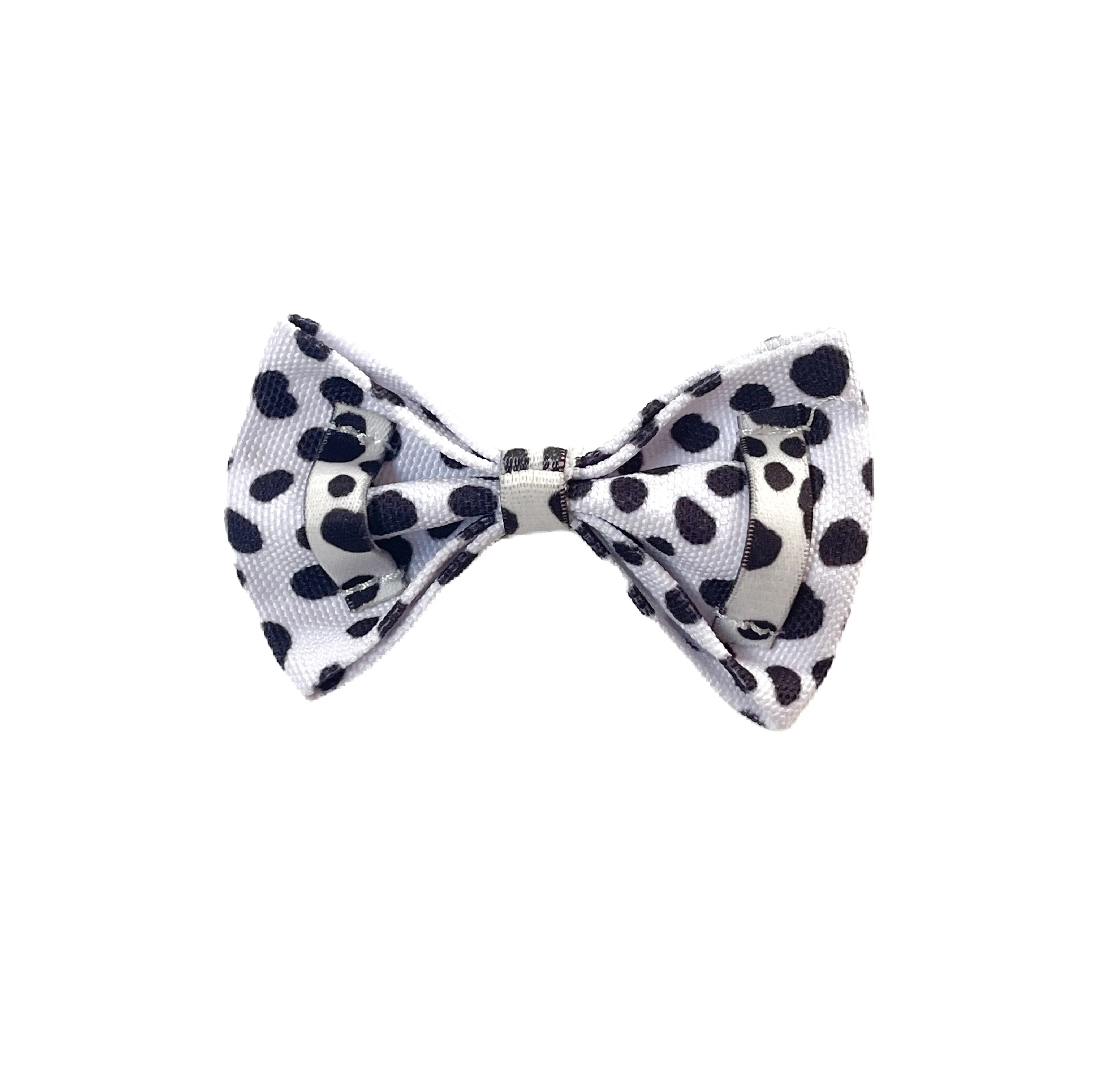 Moo - Matching Canvas Dog Bow Tie
