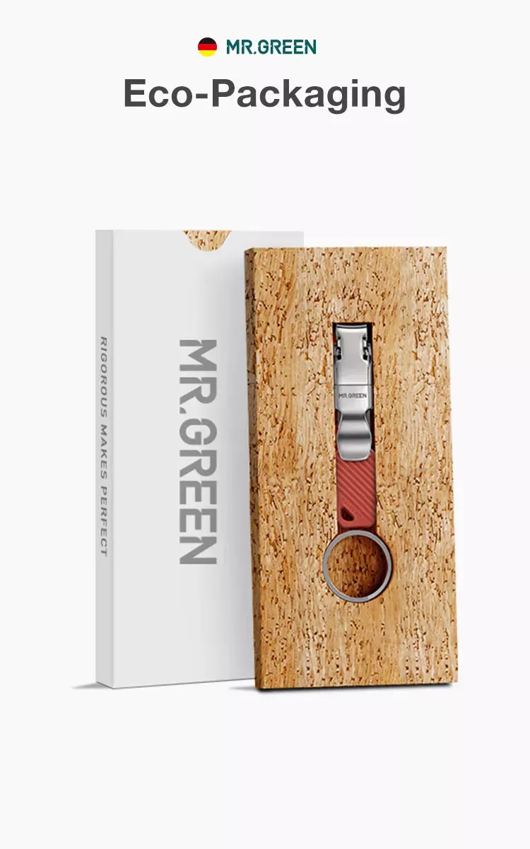 MR.GREEN Compact Foldable Key Chain Medical-Grade Nail Clippers
