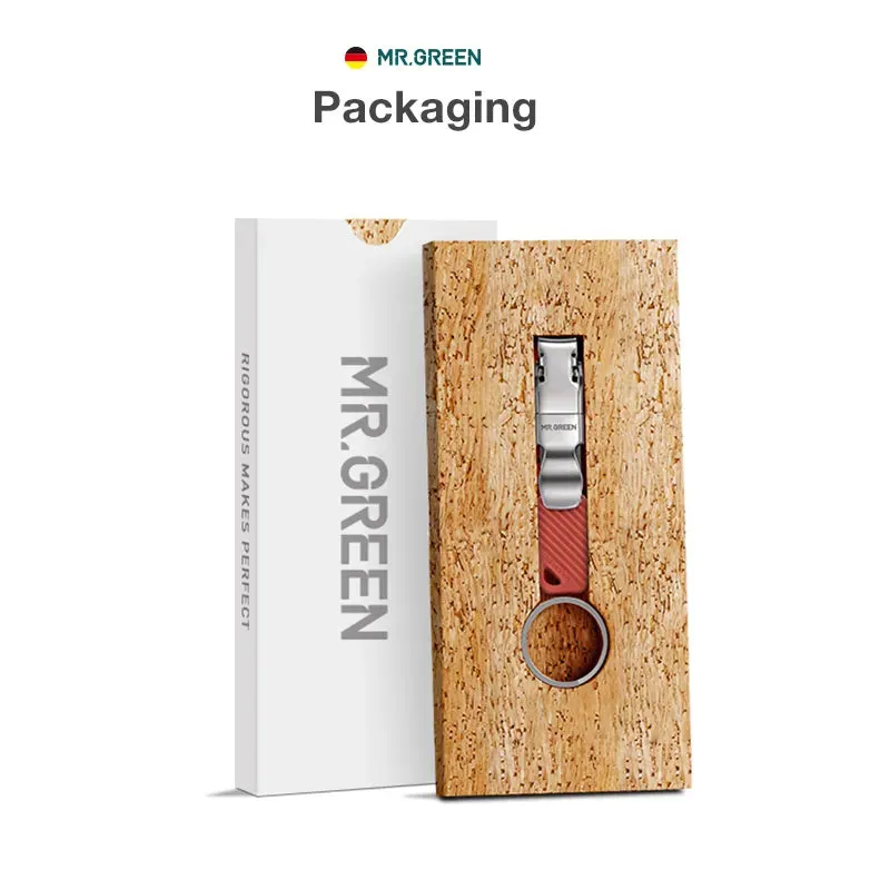 MR.GREEN Compact Foldable Key Chain Medical-Grade Nail Clippers
