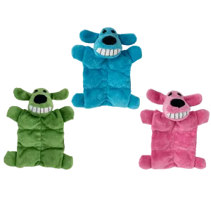 Multipet Mini Loofa Dog Squeaker Mat Assorted Dog Toy