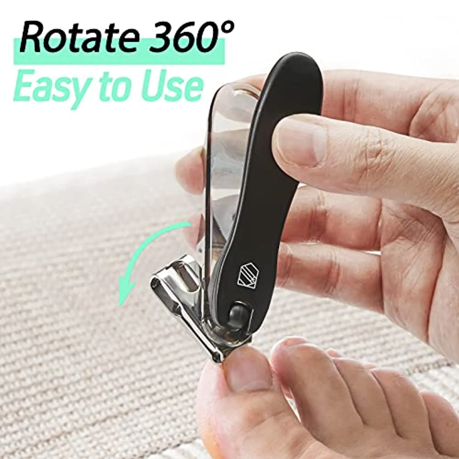 Nail Clippers Toenail Clipper Set STEINDER Easy Grip 360 Rotary fingernail Clippers (Fingernail Clippers   Toenail Clippers) for Thick Toe Nail Clippers Set Toe Nail Clippers for Men & Seniors