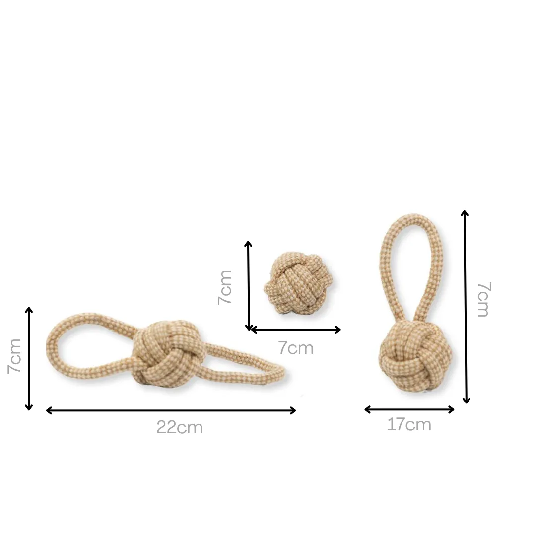 Natural Hemp Tug Toys