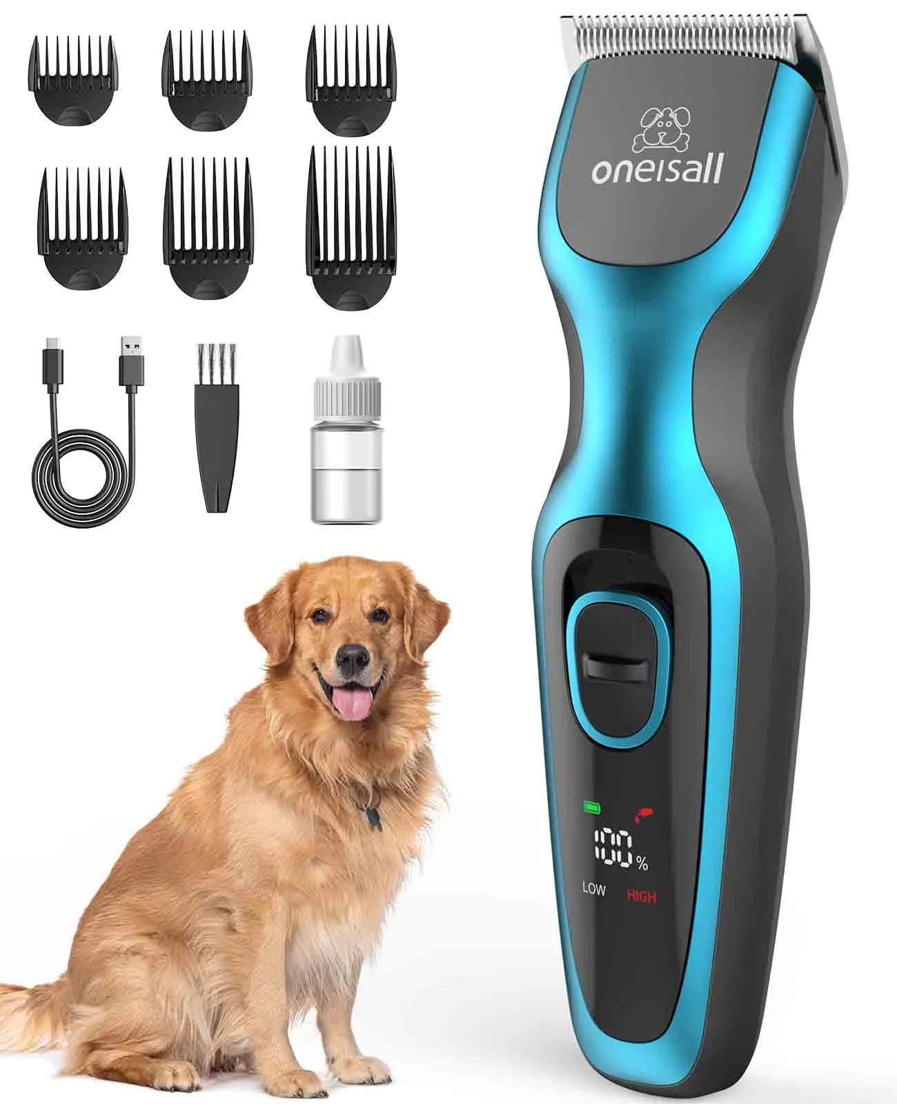 Oneisall DTJ001 Dog Hair Trimmer for Thick Coat
