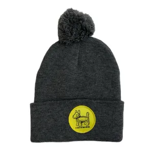 Overwhelmed Dog Winter Hat - Heather Grey