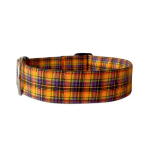 Personalized Dog Collar | Halloween Plaid Dog Collar | Duke & Fox®