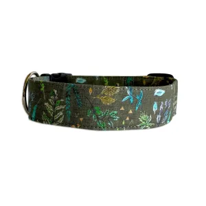 Personalized Dog Collar | Herbal Green Dog Collar | Duke & Fox®