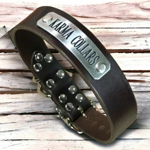 Personalized Dog Collar with Nameplate 1.25" Wide