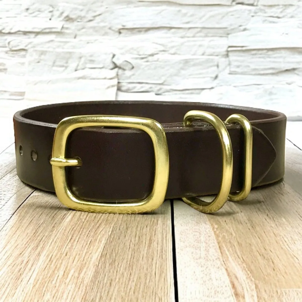 Personalized Dog Collar with Nameplate 1.25" Wide