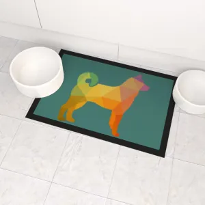 Pet Bowl Mats - Geometric Dog