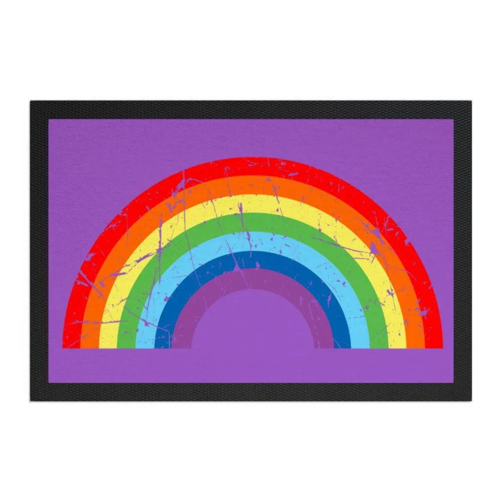 Pet Bowl Mats - Rainbow