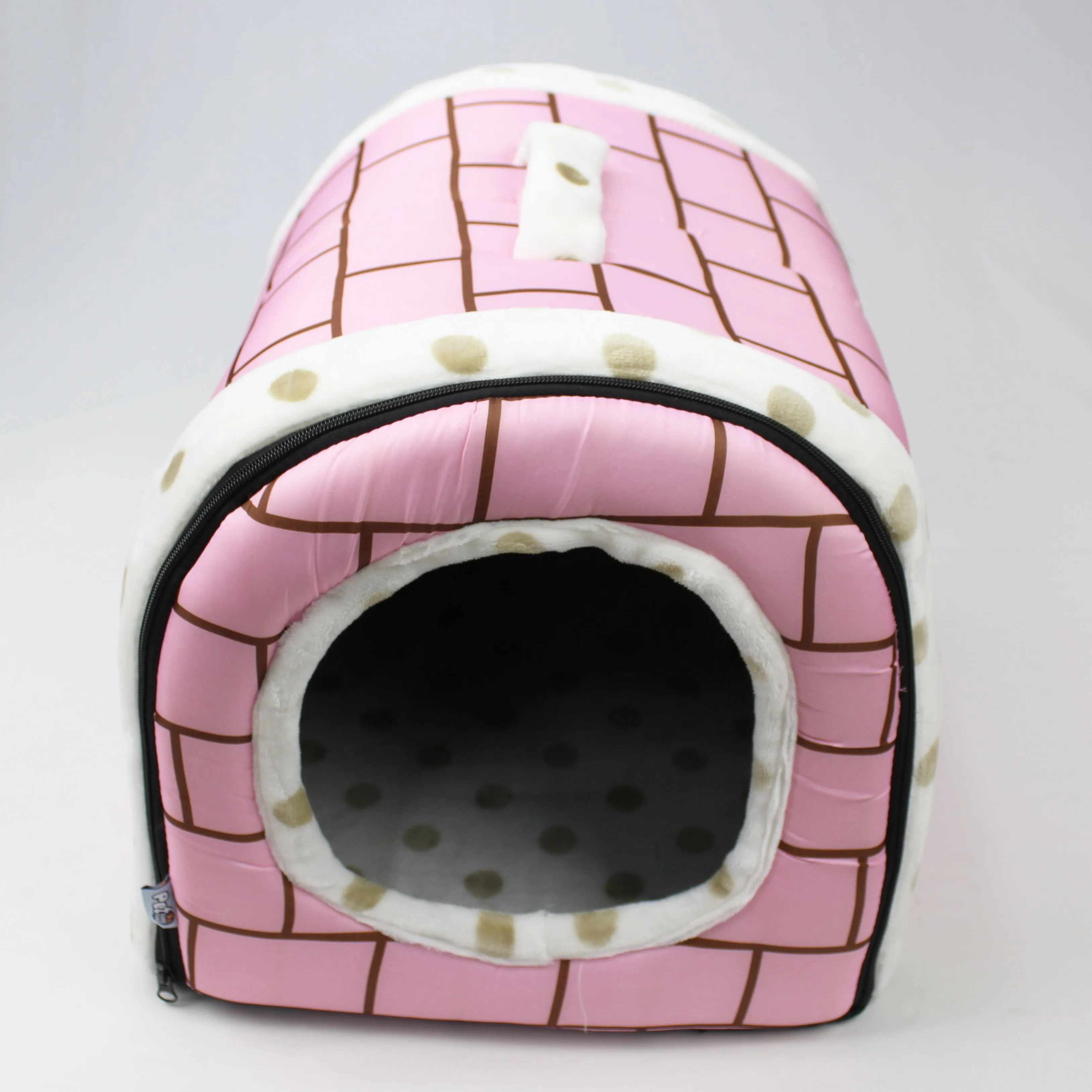 Pet Dog House Kennel Soft Igloo Beds Cave Cat Puppy Bed Doggy Warm Cushion Fold