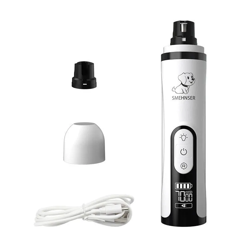 Rechargeable Powerful Pet Nail Trimmer With LED Light