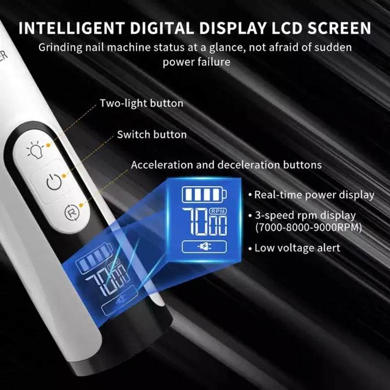 Rechargeable Powerful Pet Nail Trimmer With LED Light