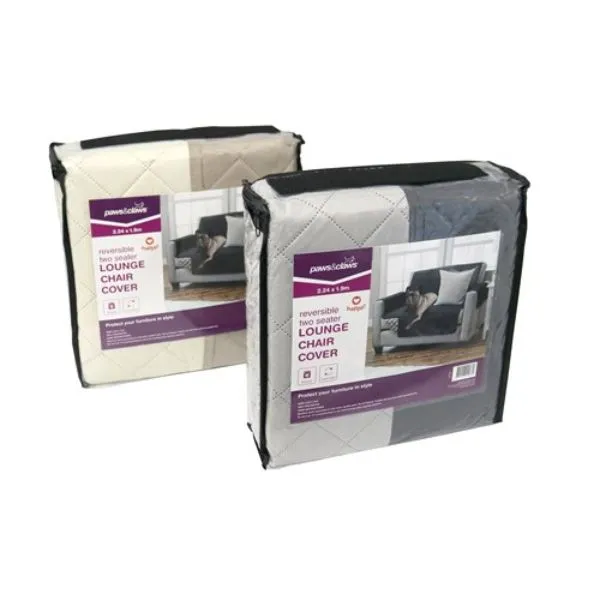 Reversible 2 Seater Lounge Chair Cover - 224cm x 190cm