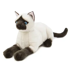 Seal Point Siamese Plush Cat Size 37cm/14.6"