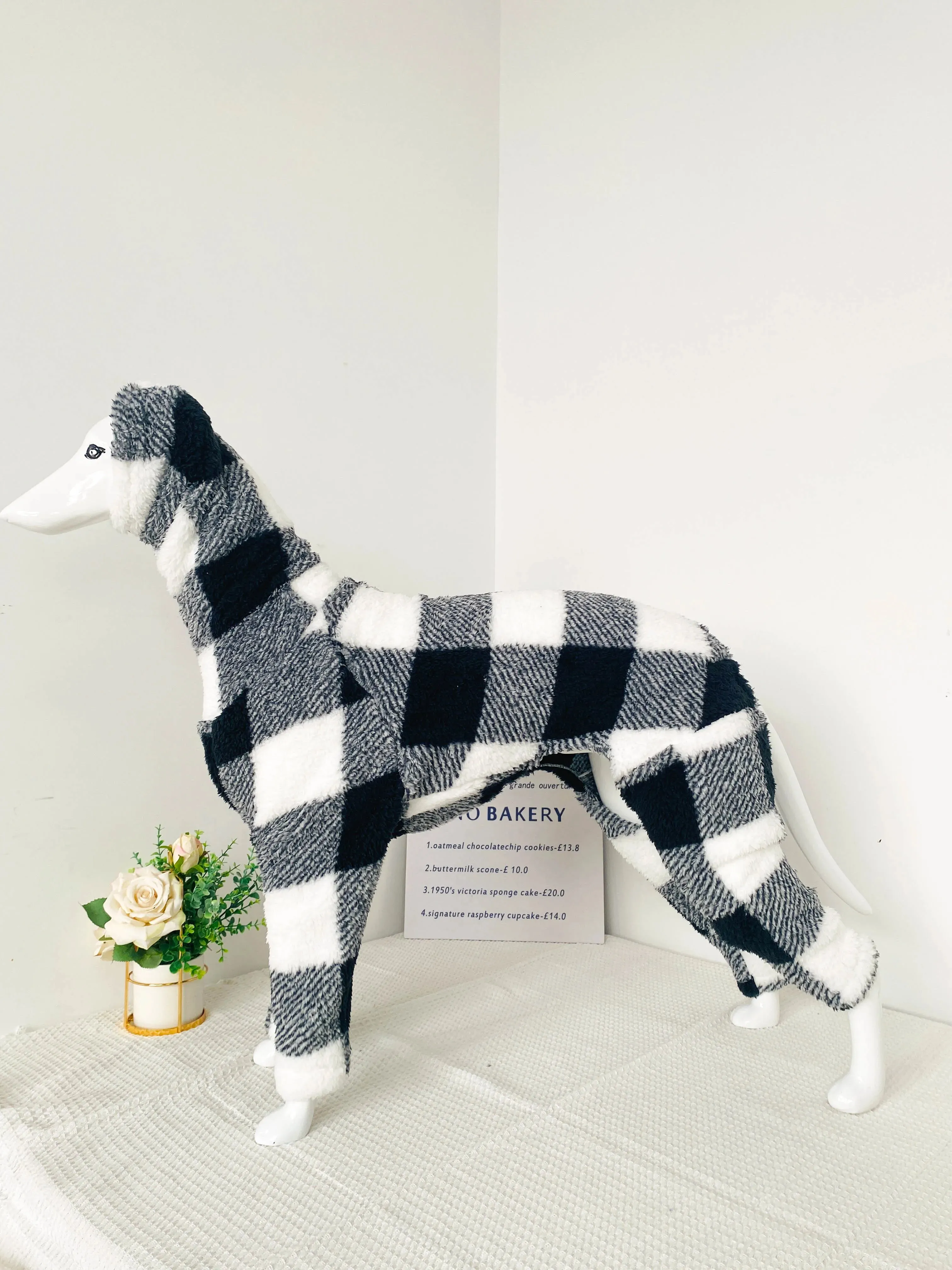 Small Italian Greyhound Clothes | Warm Cotton Large Stretch Outdoor Camouflage & Green Cow Spot Design | Large Dog Terrier Whippet