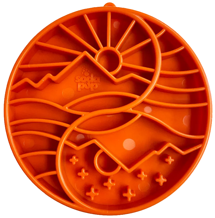 SodaPup Sun and Moon Design eTray Enrichment Slow Feeder Tray for Dogs