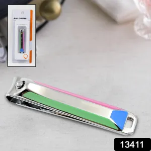 Stainless Steel Folding Nail Clippers with Nail File (1pc)
