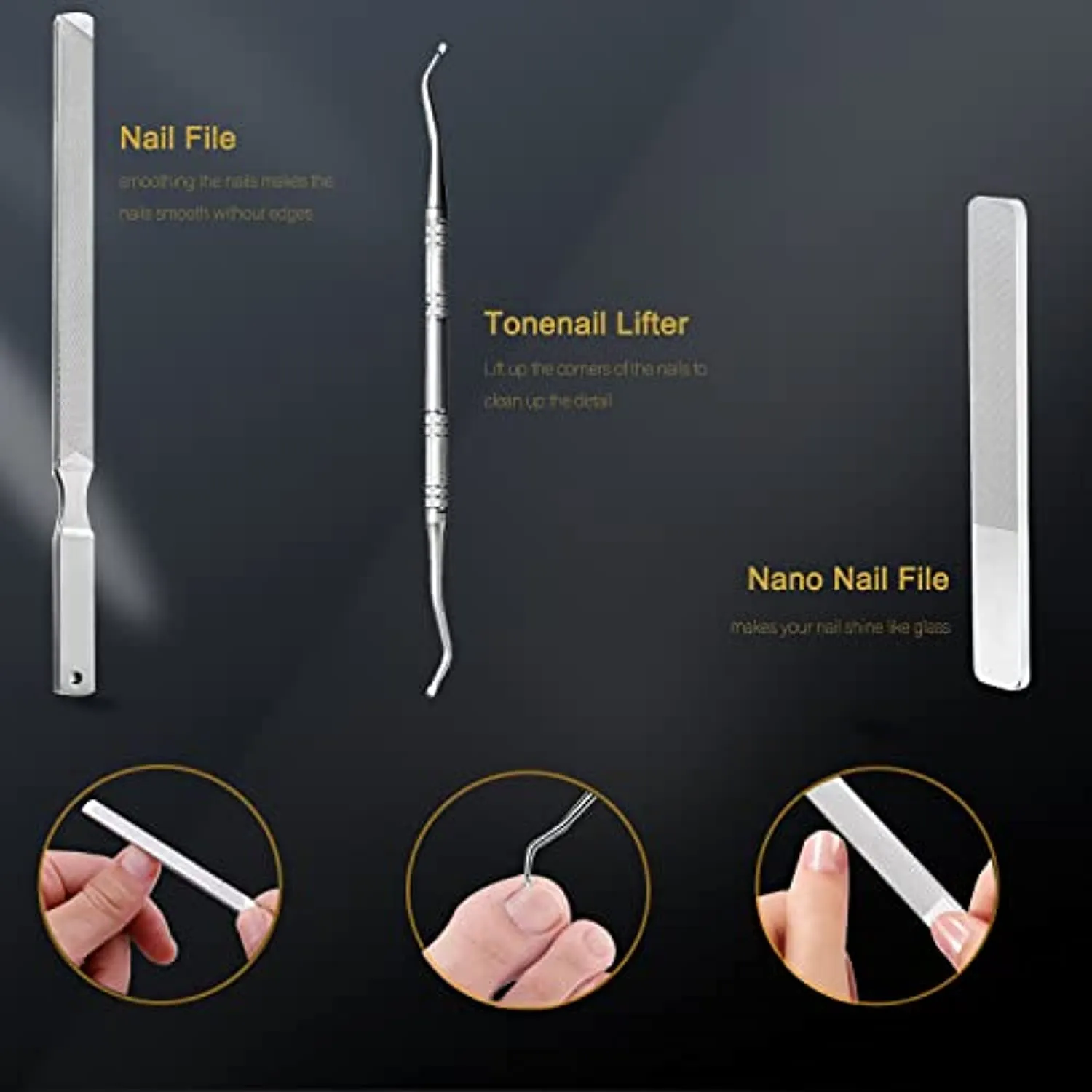 Toenail Clippers, Upgraded Toe Nail Clippers for Men, Professional Nail Clipper, Toenail Clippers for Thick Nails for Seniors (Silver)-Wanmat…