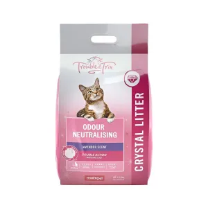 Trouble and Trix Odour Neutralising Lavender Crystal Cat Litter 15L/6.4kg^^^
