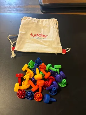Tuddler Sensory Toys, Extra Pegs 30 Pack