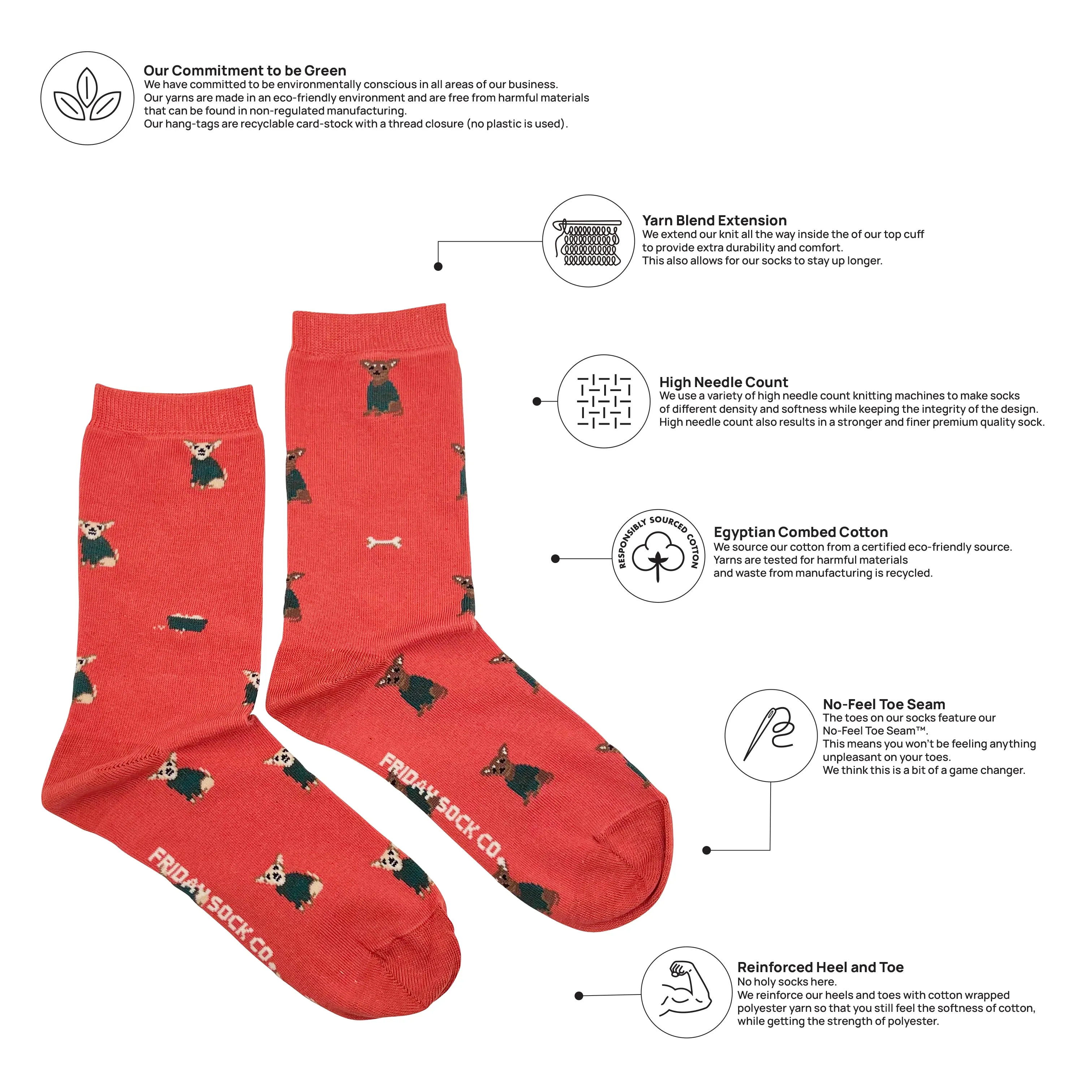 Women's Little Dogs in Sweaters Socks